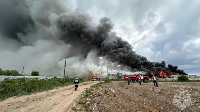 В Ивановской области сгорела птицефабрика