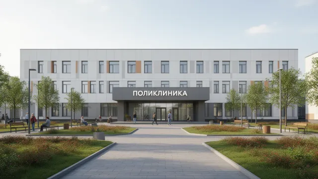 В микрорайоне Авдотьино завершают строительство крупной поликлиники