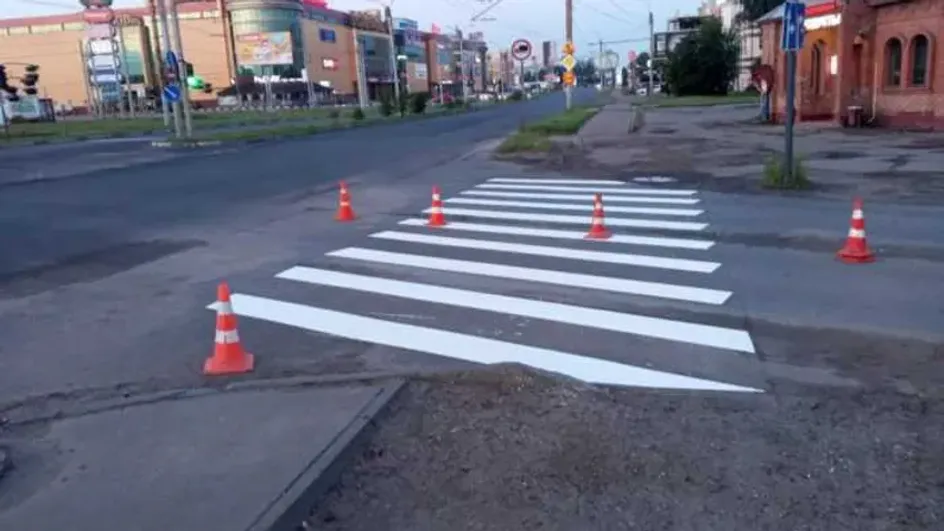 В Иванове завершается нанесение разметки на улице Лежневской