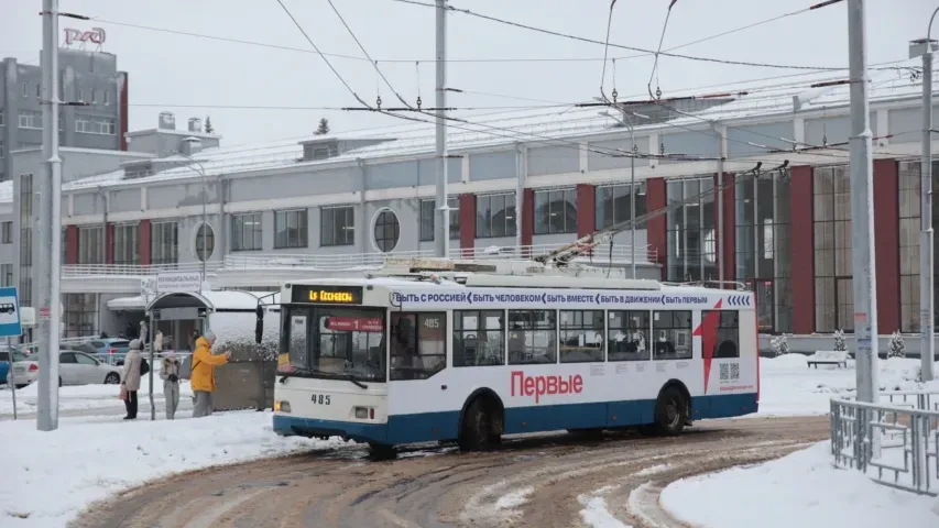 В Иванове на маршрут №1 вышел троллейбус «Движение первых»