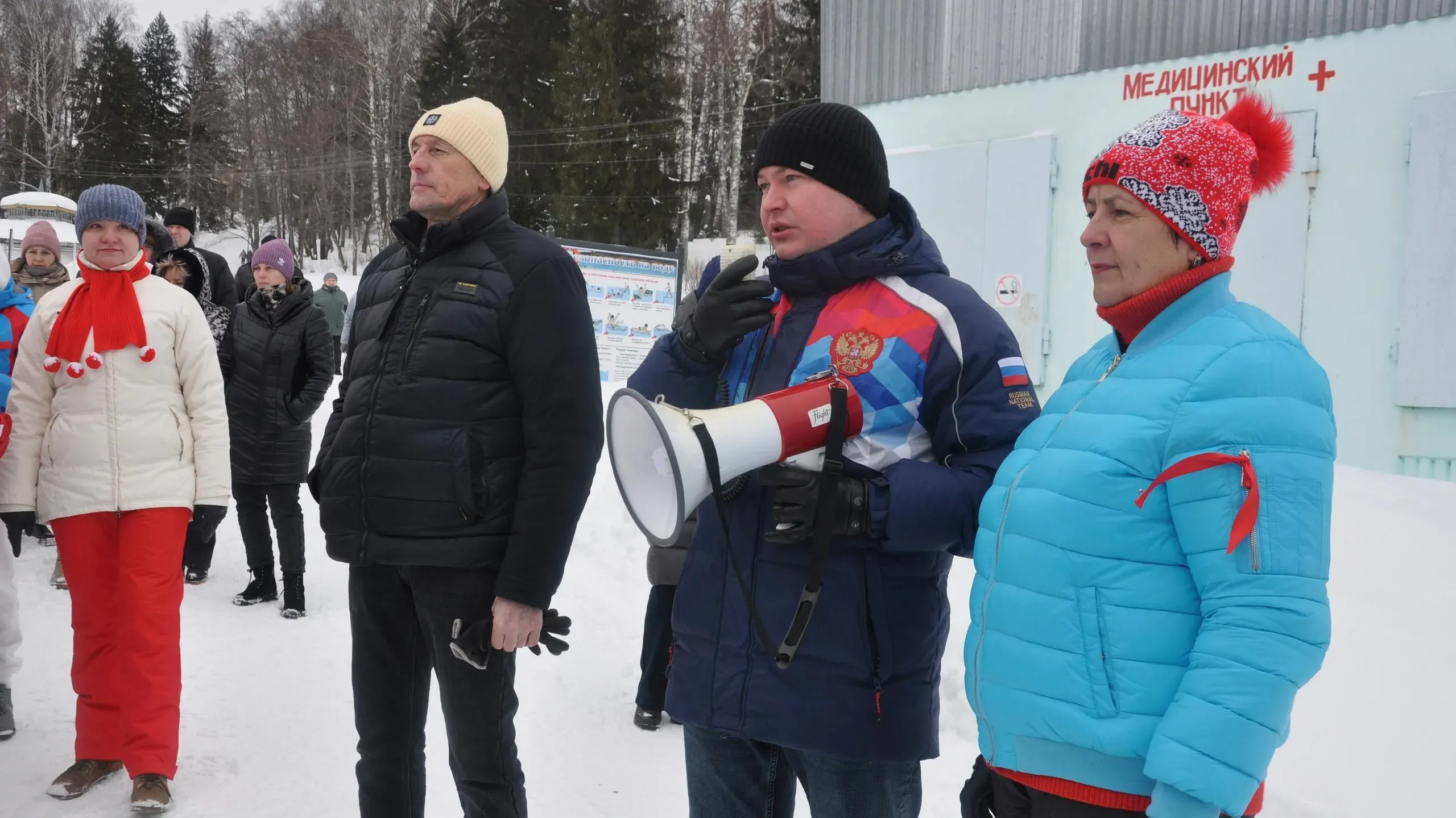 В преддверии праздника 23 февраля сотрудники санатория им. Станко приняли участие в лыжных гонках