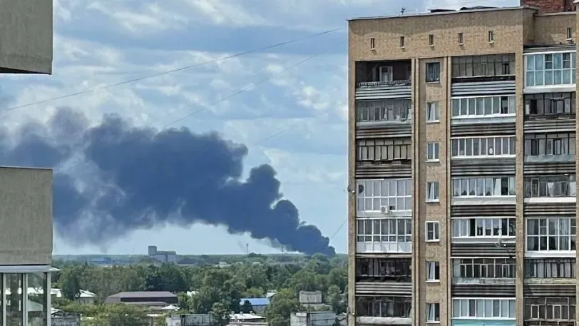 В МЧС сообщили, что пожар в Ново-Талицах на 1200 квадратных метрах ликвидирован