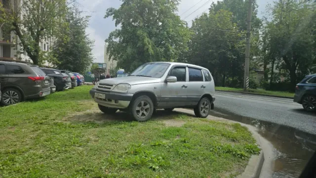 В Иванове водители начали страдать от парковок на газонах