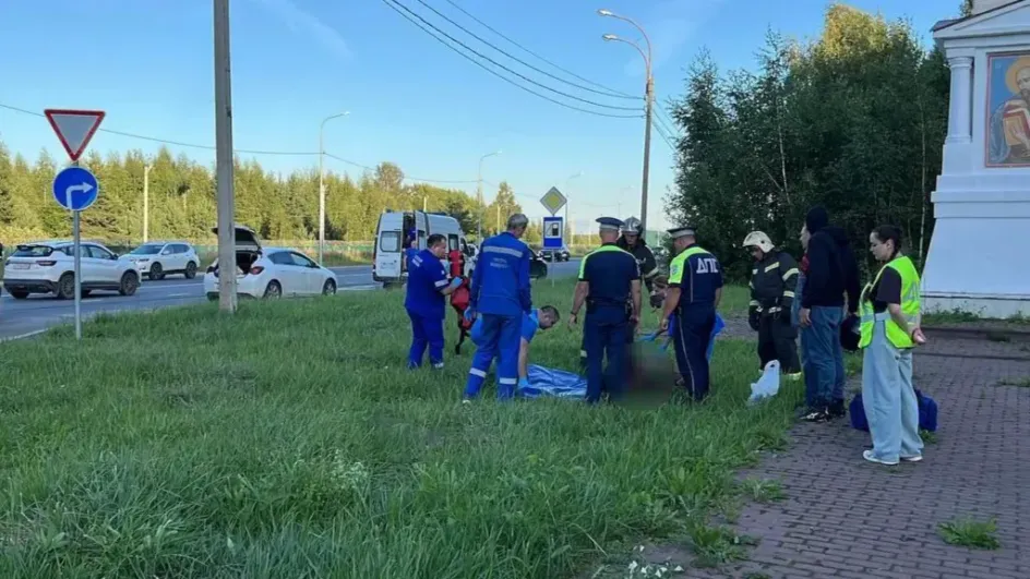 Мотоциклист в Иванове лишился ноги после выезда на обочину