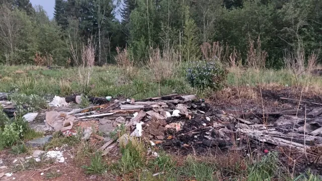 В Вичугском районе организовали пожароопасную свалку