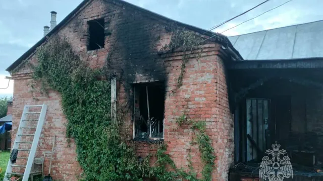 В Кинешме сгорел дом на улице Владимирской