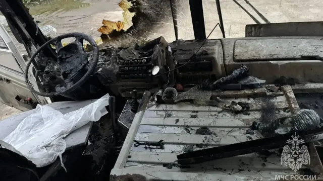 Под Ивановом сгорел автобус «ПАЗ» из-за неполадок в сети