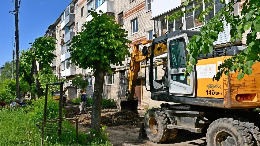 В Шуе на улице Свердлова стартовали работы по реализации проекта инициативных жителей