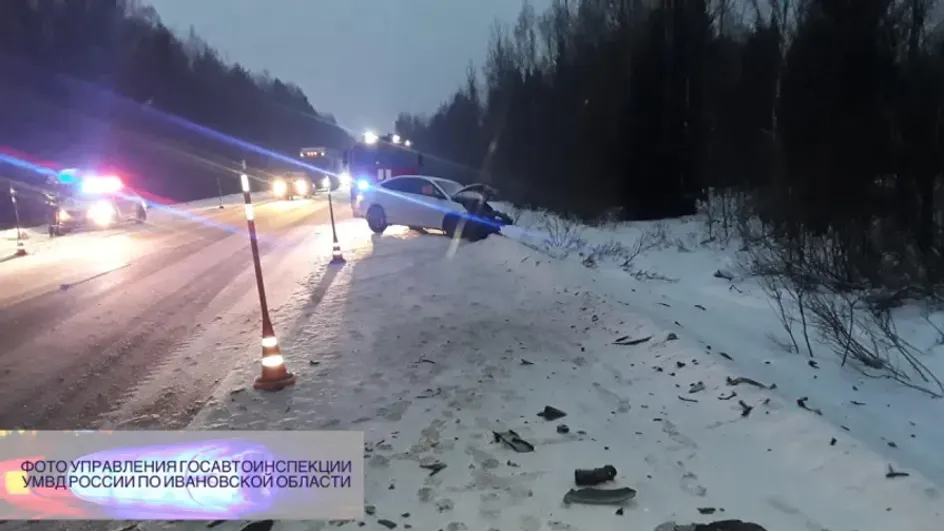 В Ивановской области водитель Hyundai устроил ДТП с пострадавшим