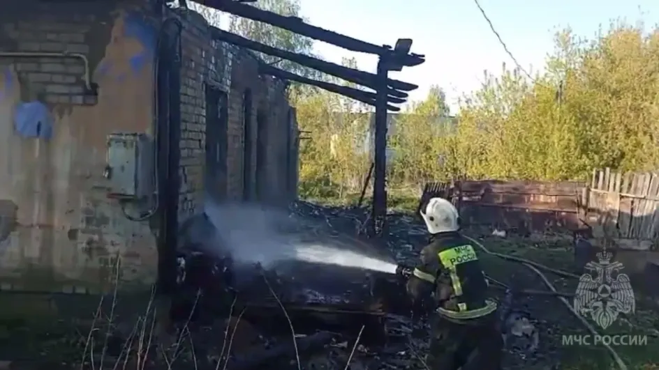 В Шуйском районе на пожаре погибли два человека