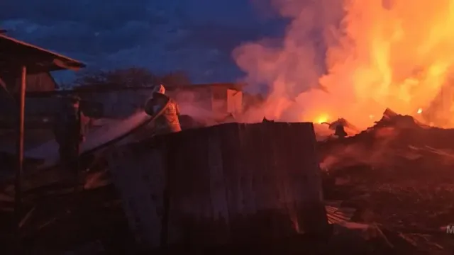 В Южском районе во время пожара жильцы дома сумели спасти двух инвалидов