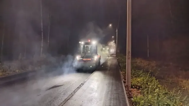 Ремонт Дуниловского шоссе в Иванове близится к концу