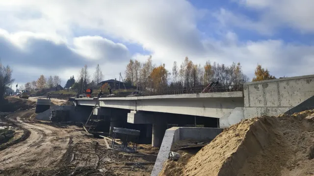 Мост на дороге из Авдотьино в Курьяново откроют до конца года