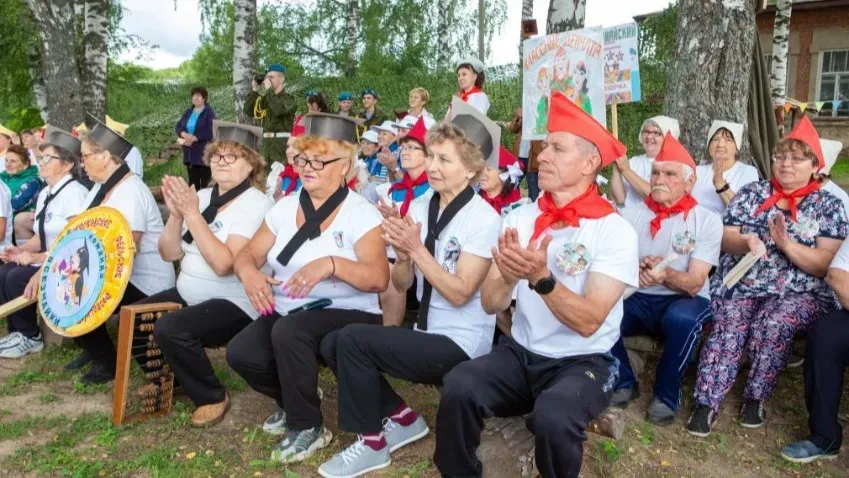 В деревне Вахутки состоялся третий турслет для граждан старшего поколения