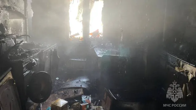 В Тейковском районе сгорел дом под дачу