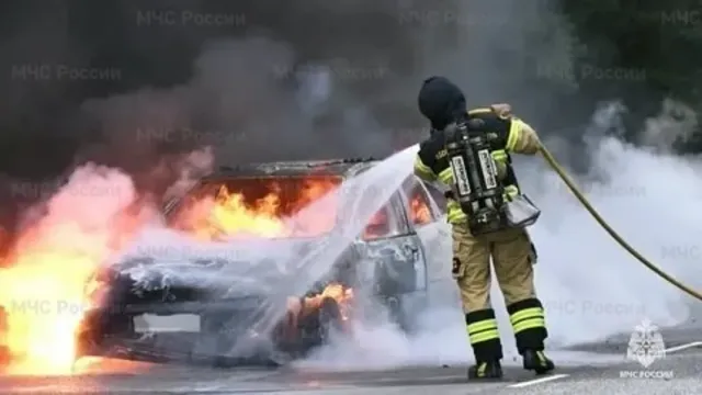 В Иванове ночью сгорел автомобиль