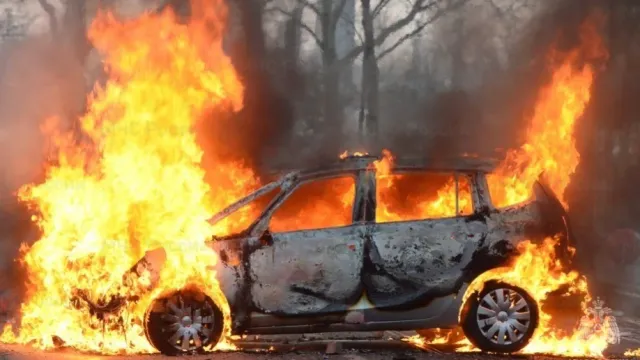 На пр. Строителей в Иванове рано утром сгорел автомобиль