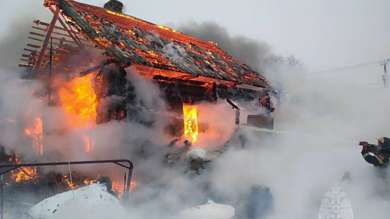 В Фурмановском районе 23 января сгорел дотла дом