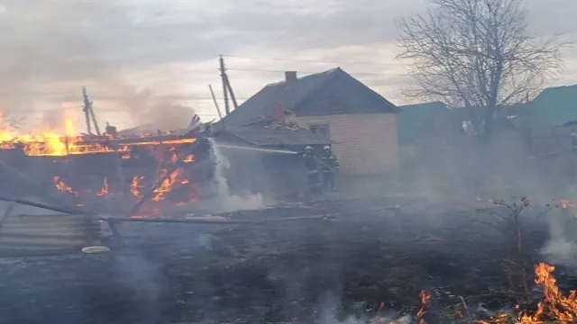 В Иванове сгорели два садовых домика